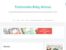 Tablet Screenshot of fashionablebabymamas.com